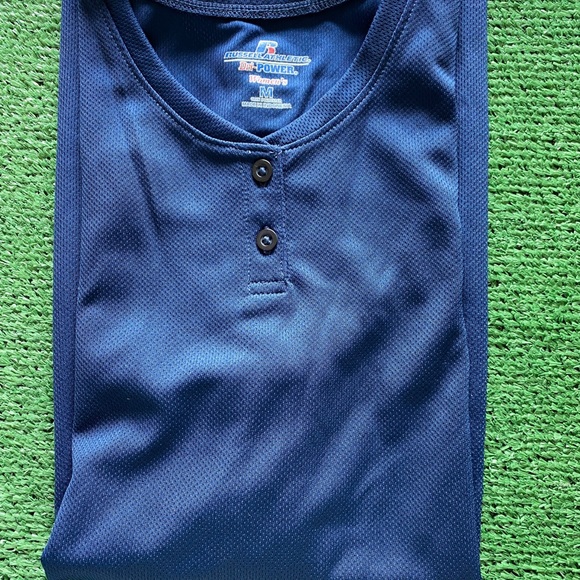 Russell Women 2-Button Sleeveless Cooling Wicking Sports Top M - Picture 2 of 4